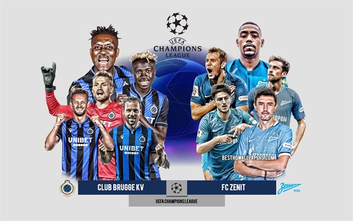 Club Brugge KV vs FC Zenit, Group F, UEFA Champions League, Preview, promotional materials, football players, Champions League, football match, Borussia Dortmund, FC Zenit