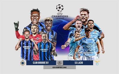 Club Brugge KV vs SS Lazio, Group F, UEFA Champions League, Preview, promotional materials, football players, Champions League, football match, Borussia Dortmund, SS Lazio