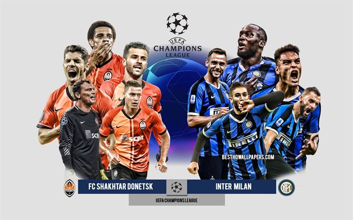 FC Shakhtar Donetsk vs Inter Milan, Group B, UEFA Champions League, Preview, promotional materials, football players, Champions League, football match, Inter Milan, FC Shakhtar Donetsk