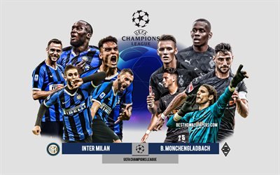 Inter Milan vs Borussia Monchengladbach, Group B, UEFA Champions League, Preview, promotional materials, football players, Champions League, football match, Inter Milan, Borussia Monchengladbach