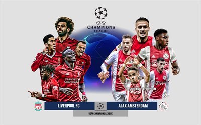 Liverpool FC vs Ajax Amsterdam, Group D, UEFA Champions League, Preview, promotional materials, football players, Champions League, football match, Ajax Amsterdam, Liverpool FC