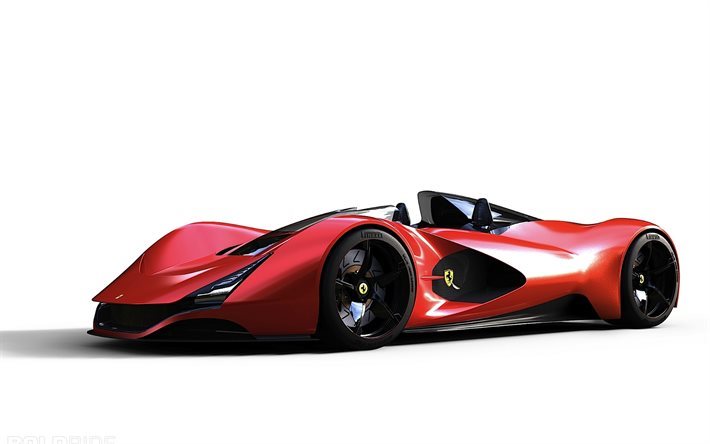 フェラーリaliante, 赤フェラーリ, 車の未来, F80, スーパーカー