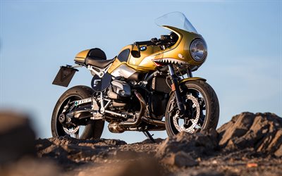 Wunderlich, tuning, BMW R nineT Racer, 2017 v&#233;los, motos custom, motos allemandes, BMW