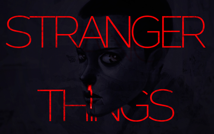 Stranger Things, art, poster, 2017 movies, TV Series