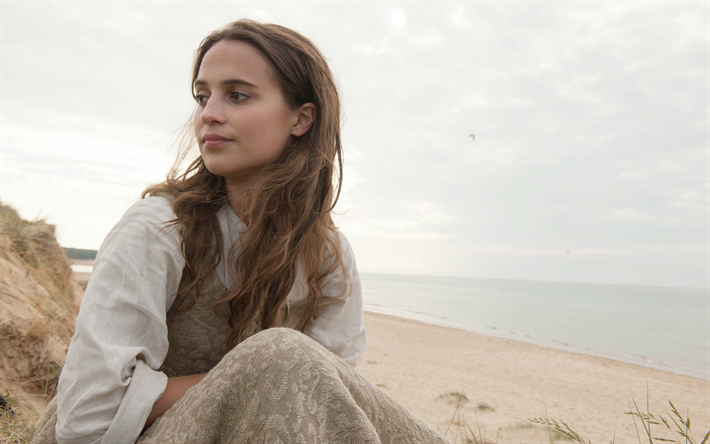 Alicia Vikander, di bellezza, di Hollywood, l&#39;attrice svedese, bionda