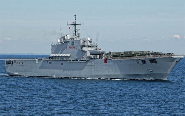 San Marco L 9893, buque de asalto Anfibio, buque de guerra italiano, de la Marina italiana, L9893, la OTAN, los barcos modernos, Italia