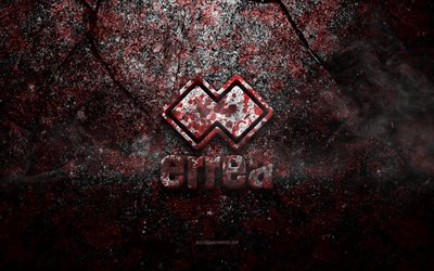 شعار Errea, فن الجرونج, شعار حجر Errea, نسيج الحجر الأحمر, ايريا, نسيج الحجر الجرونج, شعار Errea 3D
