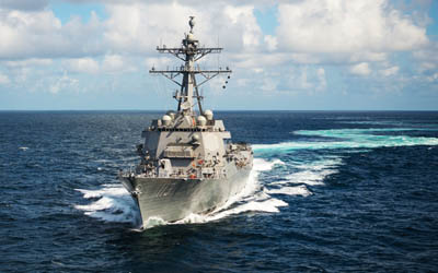 USS John Finn, DDG-113, buque de guerra, la Marina de los EEUU, el destructor, el Arleigh Burke-clase, oc&#233;ano, estados UNIDOS