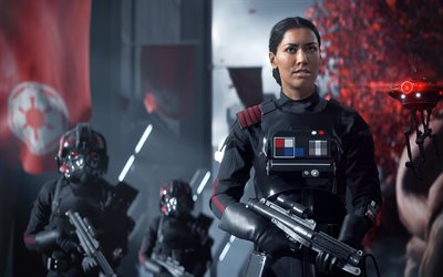 Star Wars Battlefront II, 2017, cyborgs, new computer game, characters