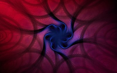 les fractales, de violette, d&#39;origines, de vortex, art 3d, motifs floraux, des œuvres d&#39;art, de cr&#233;ation, art fractal