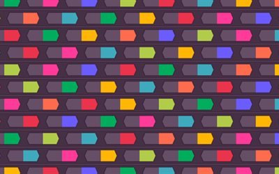 multicolored lines, 4k, material design, abstract art, creative, geometric shapes, arrows, multicolored material design, strips, geometry, multicolored backgrounds