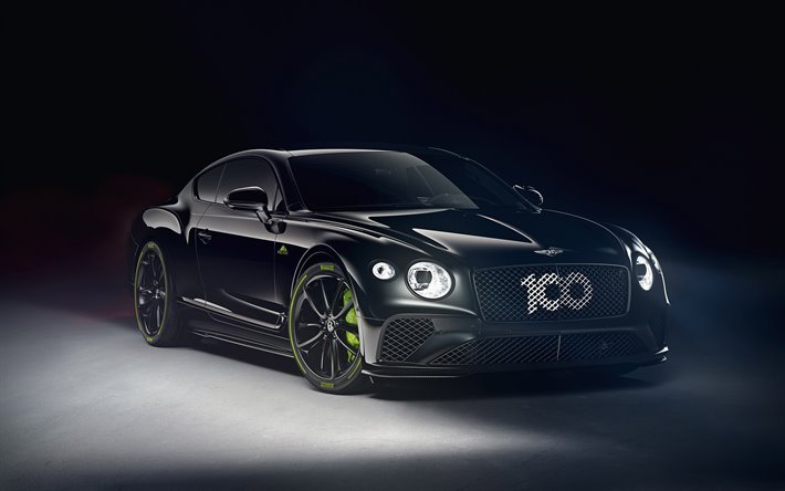 Bentley Continental GT Pikes Peak, 2020, front view, exterior, black luxury coupe, tuning Continental GT, British cars, Bentley