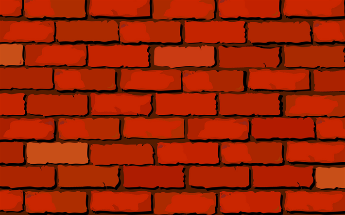 orange abstract brickwall, 4k, vector textures, orange bricks background, bricks textures, abstract textures, brick wall, orange brickwall, bricks background, bricks, orange bricks