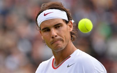 Rafael Nadal, ball, ATP, tennis players