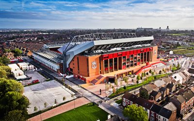 Anfield, Liverpool FC stadium, English Football Stadium, Premier League, Liverpool, Merseyside, England