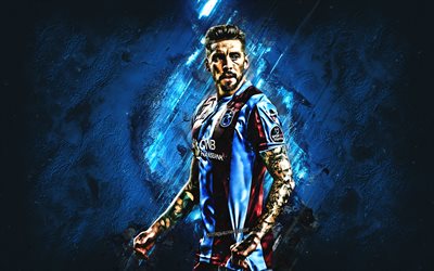 Jose Sosa, Trabzonspor, Defender, joy, blue stone, famous footballers, football, argentinian footballers, grunge, Turkey, Sosa
