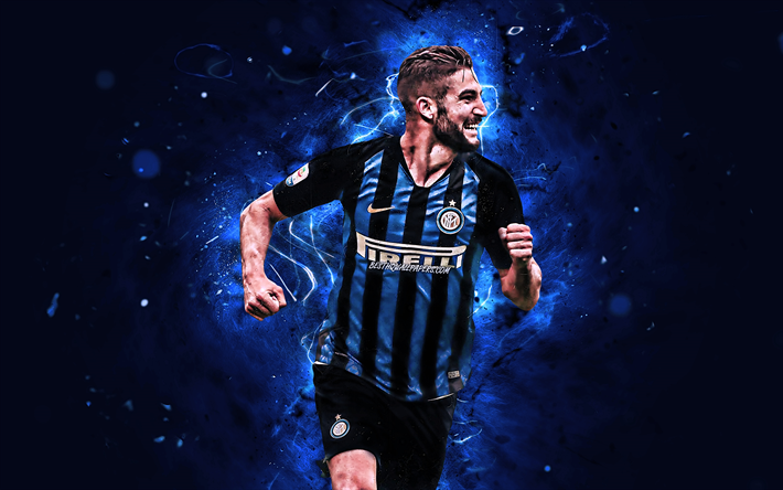 4k, Roberto Gagliardini, goal, Internazionale, italian footballers, football, Serie A, Gagliardini, Inter Milan FC, soccer, neon lights
