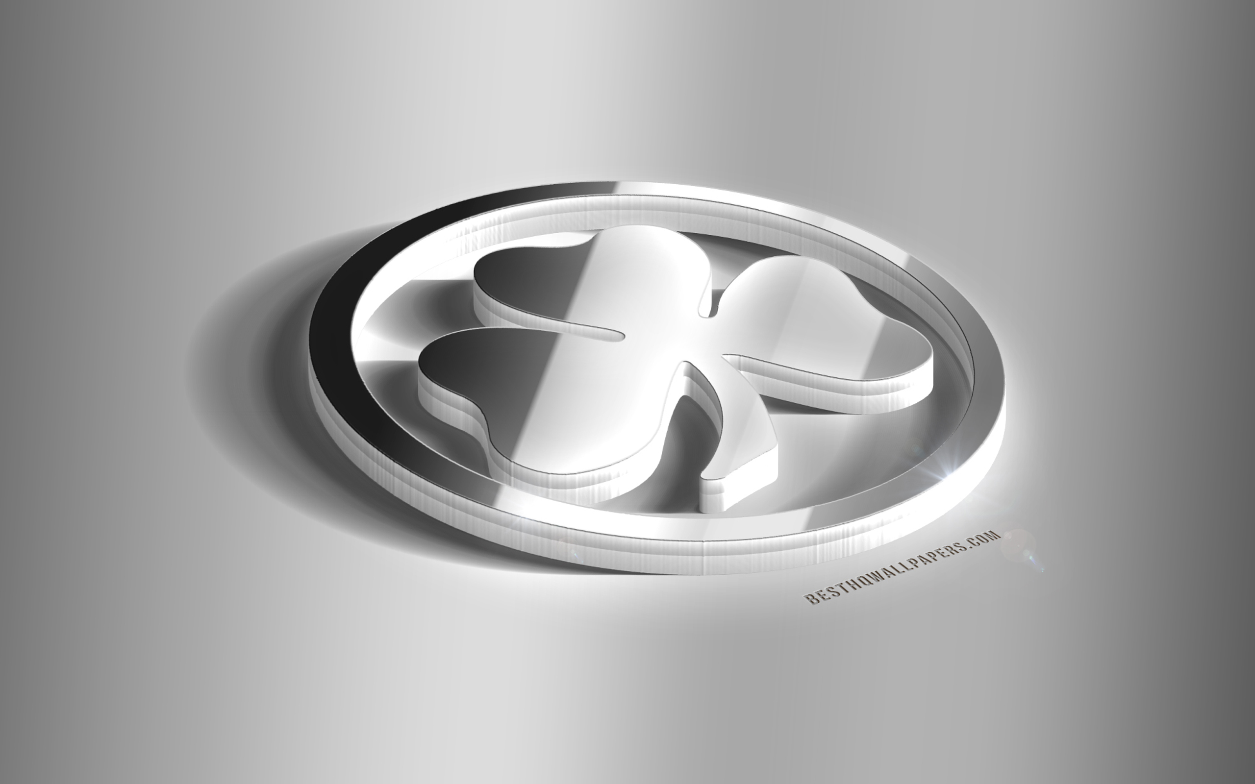 Herunterladen hintergrundbild spvgg greuther furth, 3d-stahl-logo