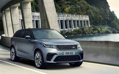 Land Rover, Range Rover Velar, 2019, SVAutobiography, Dynamic Edition, new gray Velar, luxury SUV, British cars