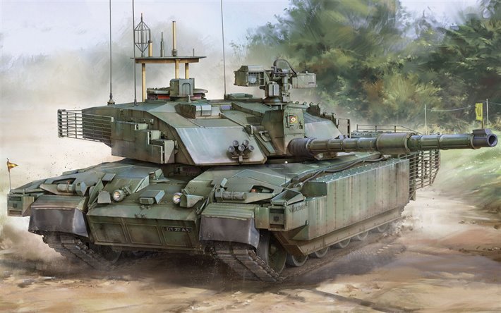 small british tank modern