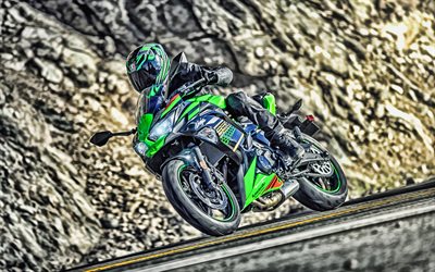 Kawasaki Ninja 650, HDR, superbikes, 2020 bicicletas, japon&#233;s de motocicletas, 2020 Kawasaki Ninja Kawasaki