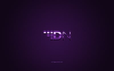 DigitalNote logo, metal emblem, purple carbon texture, cryptocurrency, DigitalNote, finance concepts