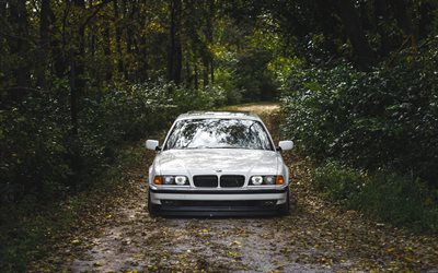 4k, BMW 7-Serie, offroad, E38, low rider, tuning, 1997 bilar, BMW 7-Serie III, BMW E38, tyska bilar, BMW