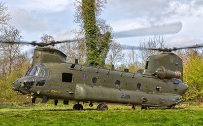 Boeing CH-47 Chinook, military helicopter, CH-47 Chinook, Boeing, NATO, Royal Air Force