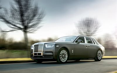 4k, Rolls-Royce Phantom, 2018 autoja, tie, uusi Phantom, Rolls-Royce