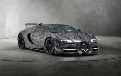 Mansory Bugatti Veyron, 4k, 2018 cars, Vivere Diamond Edition, tunned Veyron, Mansory, tuning, Bugatti