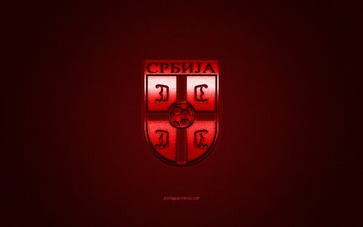 Download wallpapers Serbia national football team, emblem, UEFA, red ...