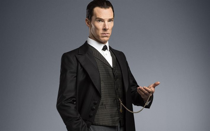 Benedict Cumberbatch, Sherlock, servizio fotografico, l&#39;attore britannico, ritratto, star britanniche