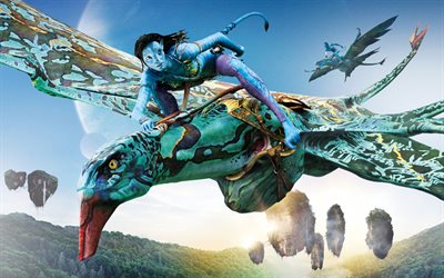 Avatar 2, 2021, Jake Sully, affisch, pr-material, huvudpersonerna