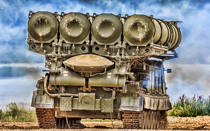 Antey-300V, SAM, anti-aircraft missile system, S-300V, Russian army, HDR