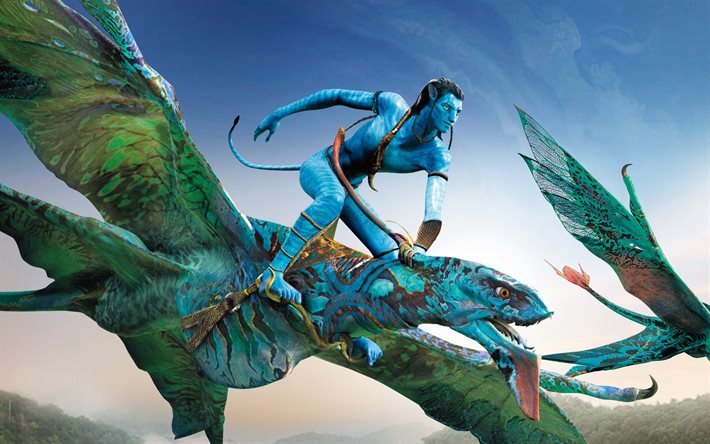 Avatar 2, 2021, le mat&#233;riel promotionnel, affiche, art, personnage principal, Jake Sully Avatar