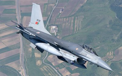 General Dynamics F-16 Fighting Falcon, F-16, F-16AM, Romanian Air Force, military aircraft, Romania