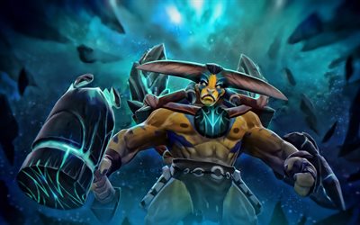 Elder Titan, warrior with hammer, Dota 2, monster, artwork, Dota2, Elder Titan Dota