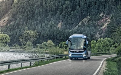 Volvo 9700, 2019, matkustaja linja, uudet linja-autot, matkustaa bussilla, matkustajien, Volvo
