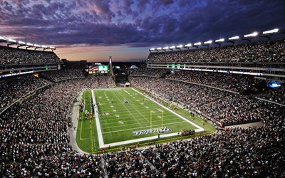 Gillette Stadium, Amerikansk Football Stadium, NFL, New England Patriots-Stadion, NFL-Arenor, Foxboro, Massachusetts, USA