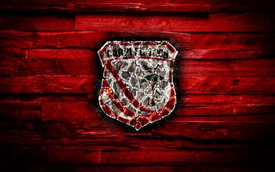 Parma FC, 燃焼ロゴ, エクストリーム-ゾーンB, 赤木背景, イタリアのサッカークラブ, Parma FC1909年, グランジ, サッカー, Parmaロゴ, Parma, イタリア