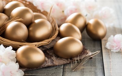 Download Wallpapers Easter Golden Eggs For Desktop Free High Quality Hd Pictures Wallpapers Page 1