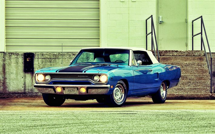 Plymouth Road Runner Coupe, 1970 carros, carros retr&#244;, muscle cars, 1970 Plymouth Road Runner, carros americanos, Plymouth