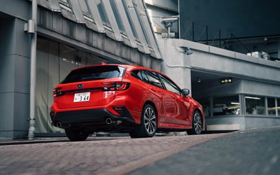 2022, Subaru Levorg STI Sport R, rear view, exterior, red Subaru Levorg, Subaru Levorg tuning, Japanese cars, Subaru