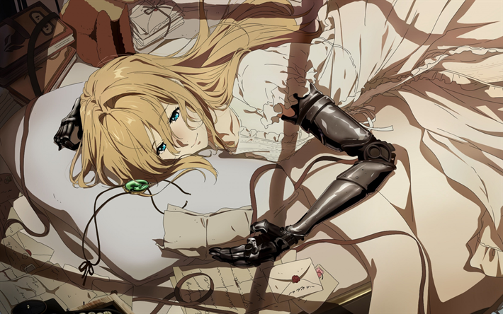 violet evergarden, manga giapponese, personaggi anime, personaggio violet evergarden, art