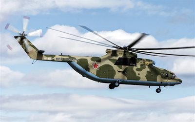 Mi-26, Russian heavy transport helicopter, Mil, Russian Air Force, military helicopters