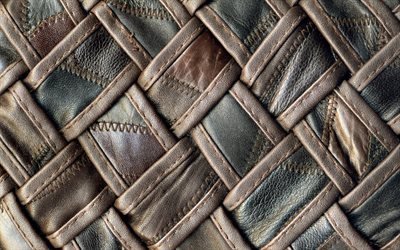 de cuero de fondo, tejido de textura de cuero, de cuero, de cuero trenzado textura, creatividad fondos