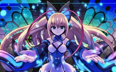 Lumen, manga, Azure Striker Gunvolt, artwork, deuteragonist