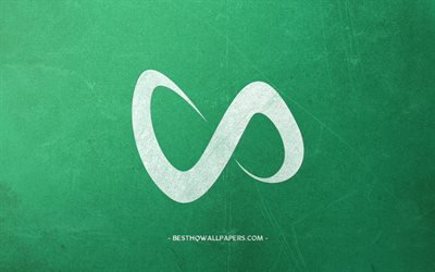 DJ Snake, logo, green retro background, emblem, retro art, William Sami Etienne Grigahcine, DJ Snake logo