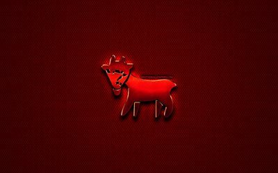 Goat, chinese zodiac, artwork, Chinese calendar, Goat zodiac sign, animals signs, red rhombic background, Chinese Zodiac Signs, creative, Goat zodiac