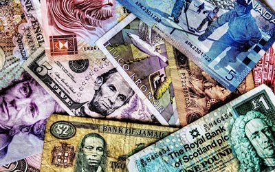 money background, different currencies, money texture, finance concepts, world money concepts, money